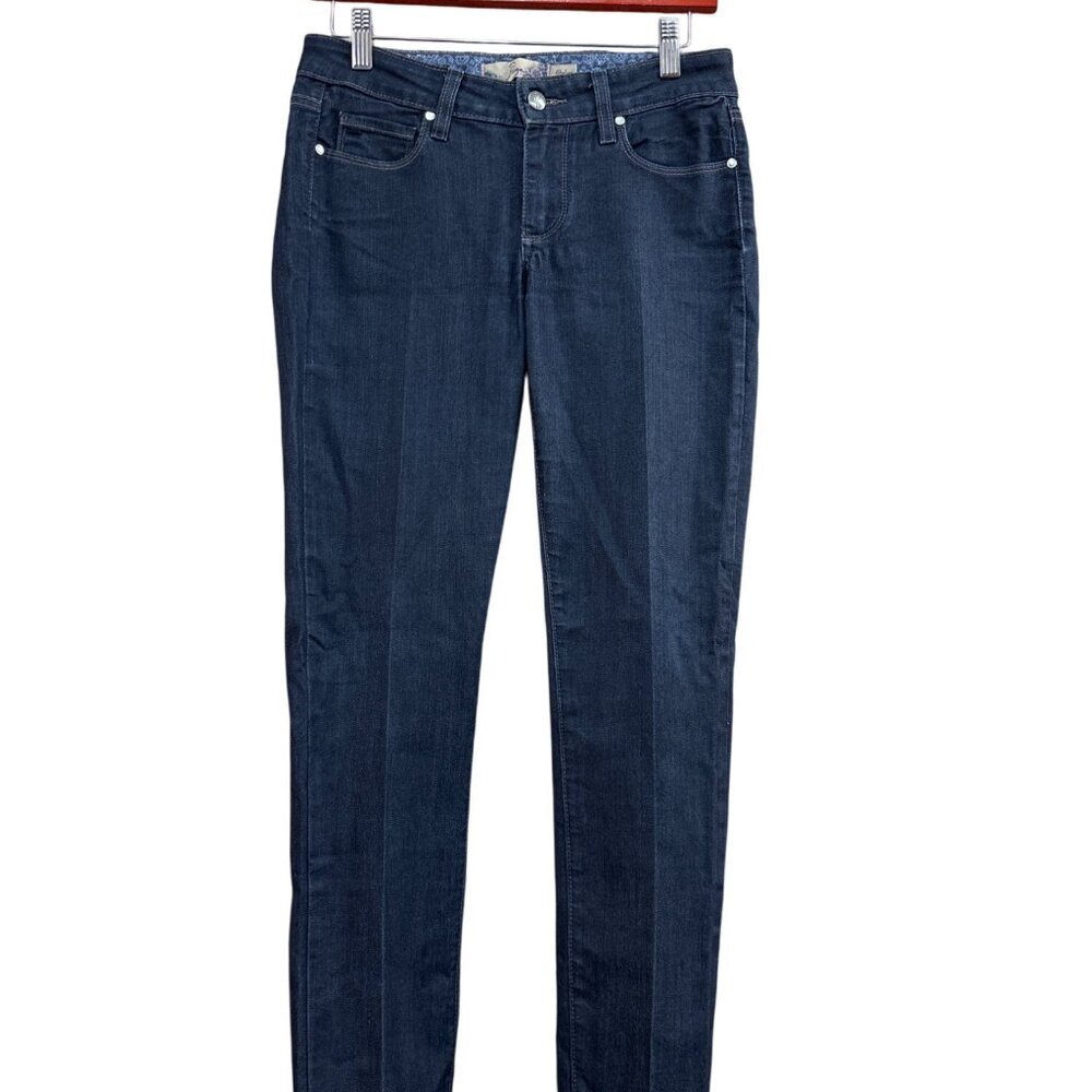 Paige Skyline Skinny Jeans Size 27 Dark Wash Womens Denim